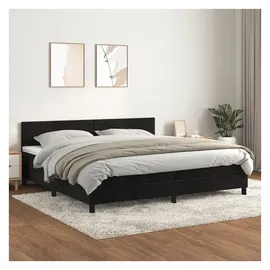 vidaXL Boxspringbett 200 x 200 cm Schwarz
