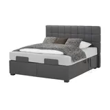 vanDoorn Motor-Boxspringbett  Ohio Motor ¦ grau ¦ Maße (cm): B: 192 H: 129