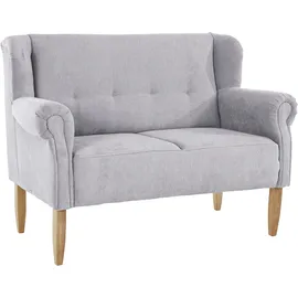 Home Affaire Küchensofa HOME AFFAIRE "Moro", grau, B:142cm H:99cm T:73cm, Microfaser in Antiklederoptik (100% Polyester), Sofas, in verschiedenen Stoffen und Farben