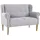 Home Affaire Küchensofa HOME AFFAIRE "Moro", grau, B:142cm H:99cm T:73cm, Microfaser in Antiklederoptik (100% Polyester), Sofas, in verschiedenen Stoffen und Farben