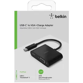 Belkin USB-C auf VGA-Adapter Schwarz