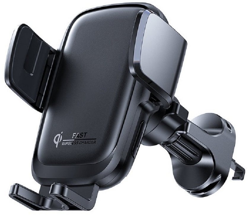 JOYROOM JR-ZS243 15W Qi Wireless drahtloses Auto-Ladegerät mit Griff Smartphone-Halterung schwarz
