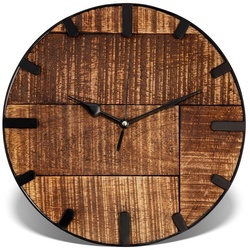 ELYFLAIR Wanduhr ELYFLAIR® Retro Wanduhr Holz Wohnzimmeruhr Uhr Vintage Deko