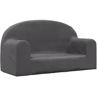 vidaXL Kindersofa 2-Sitzer 90 x 200 cm Polyester anthrazit
