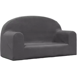 vidaXL Kindersofa 2-Sitzer 90 x 200 cm Polyester anthrazit