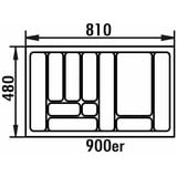 Naber Besteckeinsatz 5, für 900er Schrank, B 810 x 480 mm