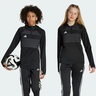 Adidas Tiro 25 Essentials Winterized Training Kapuzenpullover - Black / White - 9-10 Jahre