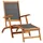 vidaXL Sonnenliege 141 x 57,5 x 92 cm schwarz/braun