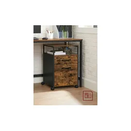 VASAGLE Aktenschrank 44 x 42 x 66,5 cm Braun-Schwarz
