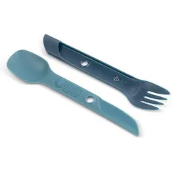 Besteck Löffel Gabel und Messer Camping Uco Switch Eco blau No Size