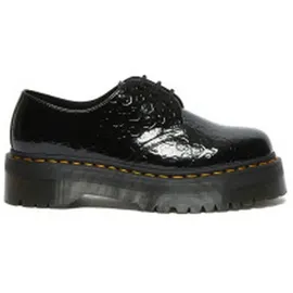 Dr. Martens 1461 Quad 3-eye Patent Lamper Leopard Embross Schuhe Black 38