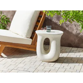Beliani Beistelltisch Ø 42 x 28 cm Weiß