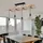 GLOBO Retro 4-flg. 115 cm Holz schwarz