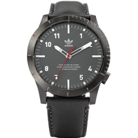 adidas Herrenuhren Cypher_Lx1. Horween Lederband Uhr, 22 Mm Breite (0,42 Mm) Gunmetal/Charcoal