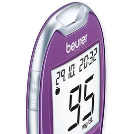 Beurer Blutzuckermessgerät mg/dl lila