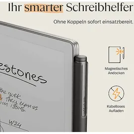 reMarkable Marker Plus mit integriertem Radiergummi, reMarkable, Paper Pro, Schwarz