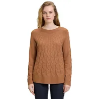 Betty Barclay Strickpullover Damen Strickpullover langarm (1-tlg) Material beige