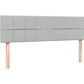 vidaXL Boxspringbett 160 x 220 cm Hellgrau