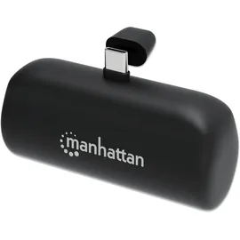 Manhattan Powerbank 5000 mAh mit integriertem USB-C-Stecker 10 W
