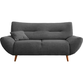 Home Affaire Polstergarnitur HOME AFFAIRE "Drago, modern und zeitlos, aktuelle Formensprache, komfortabel", grau (anthrazit,), H:81cm T:90cm, 100% Polyester, Sitzmöbel-Sets, als Sessel/Polsterecke erhältlich, versch. Stoffe, inkl. 2 Zierkissen