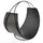 VASNER Holzkorb Metall 58 x 58 x 38 cm Schwarz