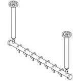 pba 01 Duschvorhangstange AS 800mm aus Nylon
