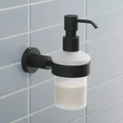 Duravit D-Code Seifenspender, Accessoires, schwarz matt