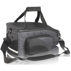 Gepäckträgertasche XLC "System Gepäckträgertasche" Taschen Gr. B/H/T: 35 cm x 16 cm x 18 cm, grau (anthrazit, schwarz) Gepäckträgertaschen Taschen