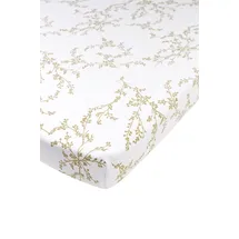 Meyco Baby Spannbettlaken Laufgittermatratze - Branches Sand - 75x95cm - Einzelpackung