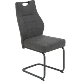 Hela Tische, 4er Set Esszimmerstuhl Linda S Schwingstuhl BESTSELLER", grau (anthrazit, grau), Küchenstühle (19200362-0)