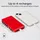 SBS Ttbb10000fastr Powerbank fast charge mit 10000 mAh und 2 USB Red