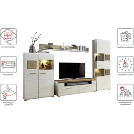 Innostyle Wohnwand in weiß inkl. Beleuchtung