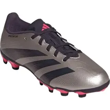 adidas Predator League Kids MG Platinum Metallic / Aurora Black / Turbo 38    