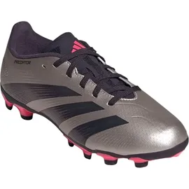 adidas Predator League Kids MG Platinum Metallic / Aurora Black / Turbo 38    
