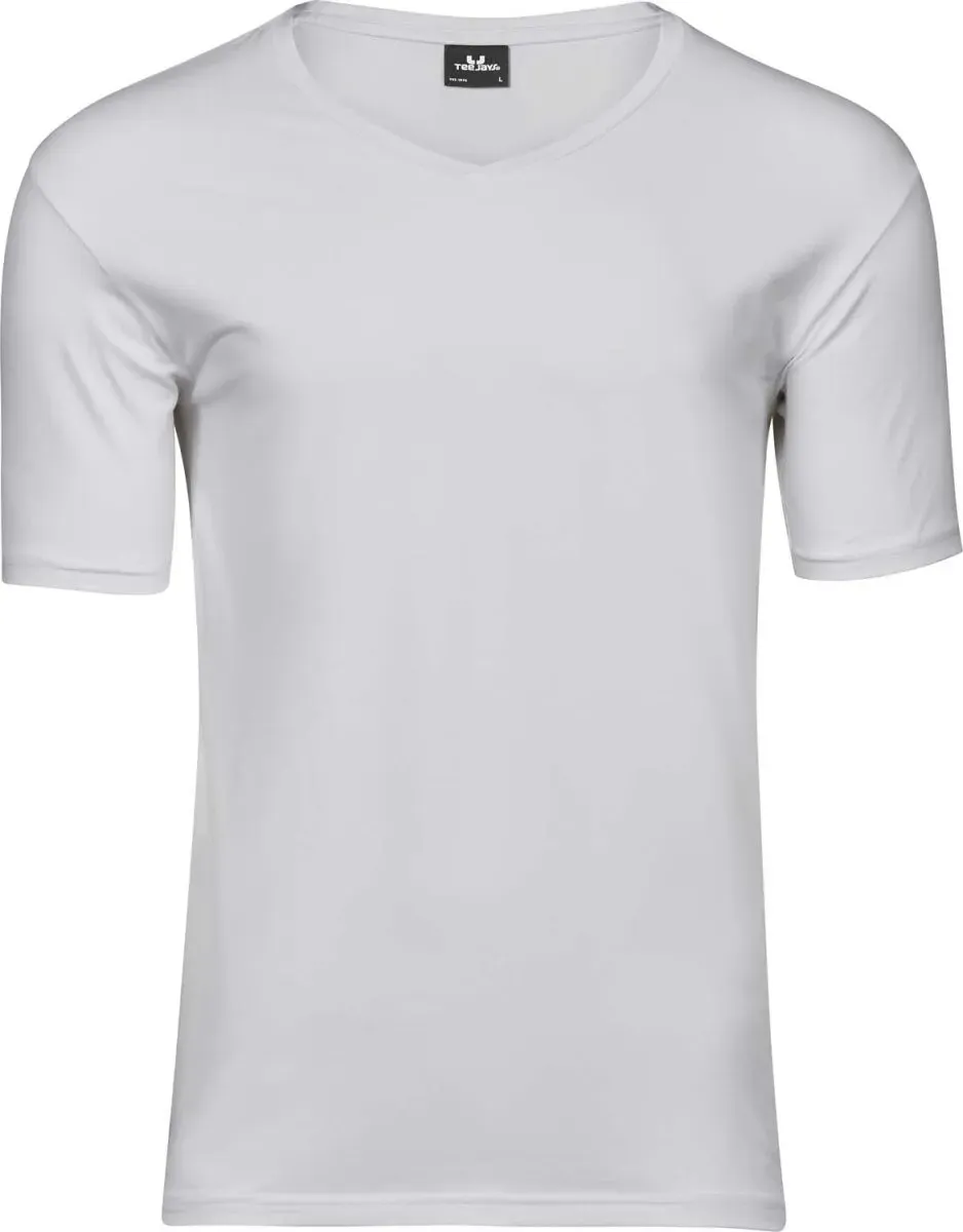 Tee Jays Herren Stretch V-Ausschnitt T-Shirt 401