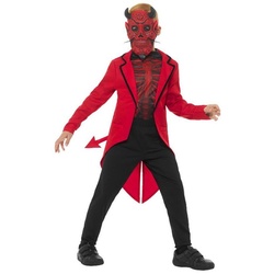 Smiffys Kostüm Tag der Toten Teufel, Auch der Teufel tanzt gerne beim Dia de los Muertos rot 146-158