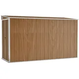 vidaXL Geräteschrank 1,18 x 2,88 m Braun
