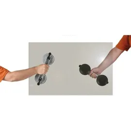 VOREL Vakuumgriff Aluminium 115 mm grau