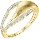 Fascination by Ellen K. 585 Gold zweifarbig mit 24x Zirkonia weiß