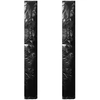 vidaXL Abdeckung 2 Stk. Polyethylen 250 cm Schwarz