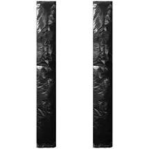 vidaXL Abdeckung 2 Stk. Polyethylen 250 cm Schwarz