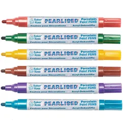 Perlglanz-Porzellanmalstifte Farbpackung B (Set B) Farben