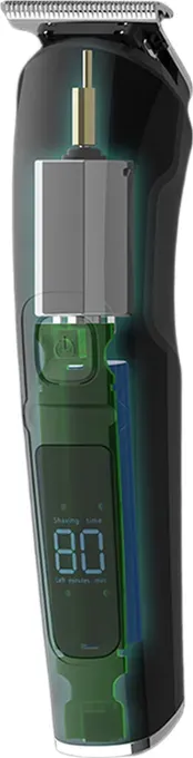 Sparoma FK-8688 wdr-rasierer für männer mit elektrofriseur, nasenhaar, ohrhaar, gesichtshaarer und geflochtenen hörnern, 3,12-mm-displays, led-displays, der tiefwasserdichten led-display, IPX6, laufdauer 90 minuten und intelligente leds