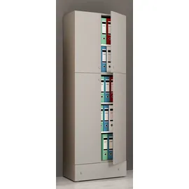 VCM Lona Aktenschrank 70 x 39 x 200 cm grau