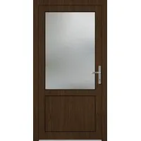 Kunststoff Nebeneingangstür nach Maß "CELINE-Q" Sherwood holzähnlich innen öffnend DIN rechts