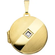 Jobo Medaillon rund Gelbgold 333