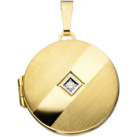 Jobo Medaillon rund Gelbgold 333
