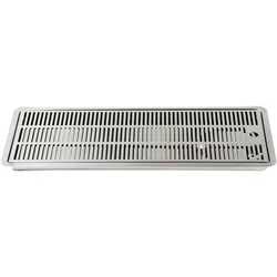 BieTal® Tropfschale Tropfkasten Edelstahl 60x22cm Einlass Einbau Ablauf seitlich