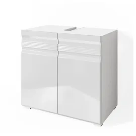 Vicco Waschbeckenunterschrank FREDDY Weiß hochglanz 60 x 56 cm,