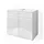 Vicco Waschbeckenunterschrank FREDDY Weiß hochglanz 60 x 56 cm,